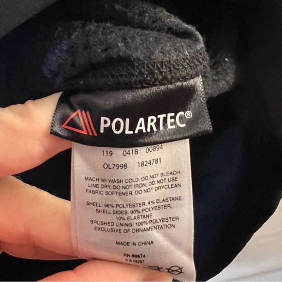 Mountain Hardwear Womens Black Pullover Polartec Fleece Jacket sizeM button snap - Picture 8 of 14